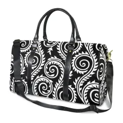 Custom Travel Bag-Large (Black Long Patch) (Model 1736) thumbnail 2