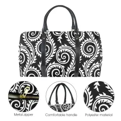 Custom Travel Bag-Large (Black Long Patch) (Model 1736) thumbnail 4