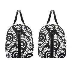 Custom Travel Bag-Large (Black Long Patch) (Model 1736) thumbnail 5