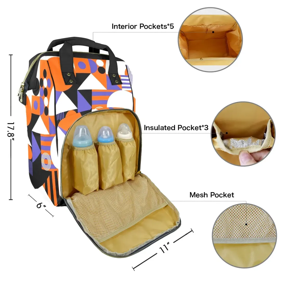 New Custom Diaper Bag-Large(Model 1688） — photo 5