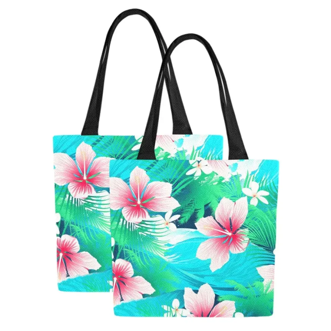 Canvas Tote Bag (Model1657) (Set of 2)
