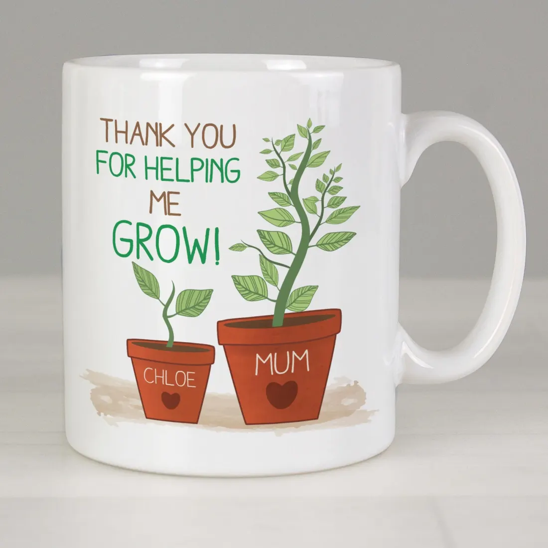 Personalized Grow Mug for Teachers, Custom Plant Pot Thank You Gift for Dad — photo 4