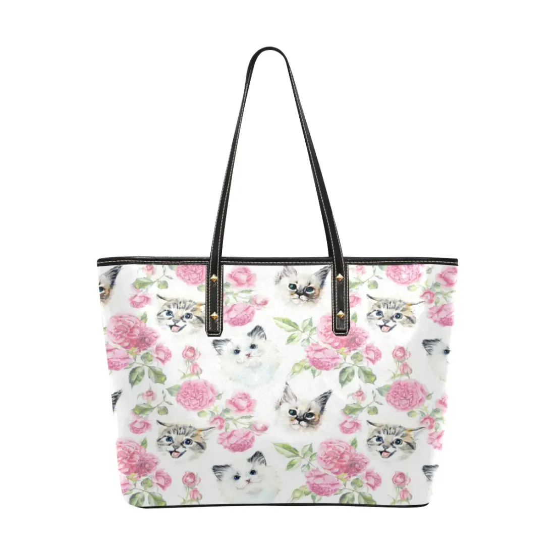 PU Leather Tote Bag(Model1709) — photo 3