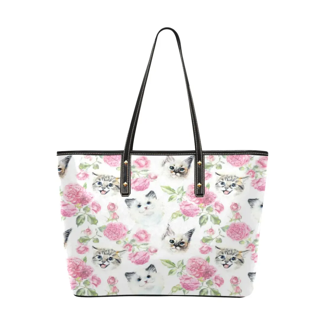 PU Leather Tote Bag(Model1709) — photo 4