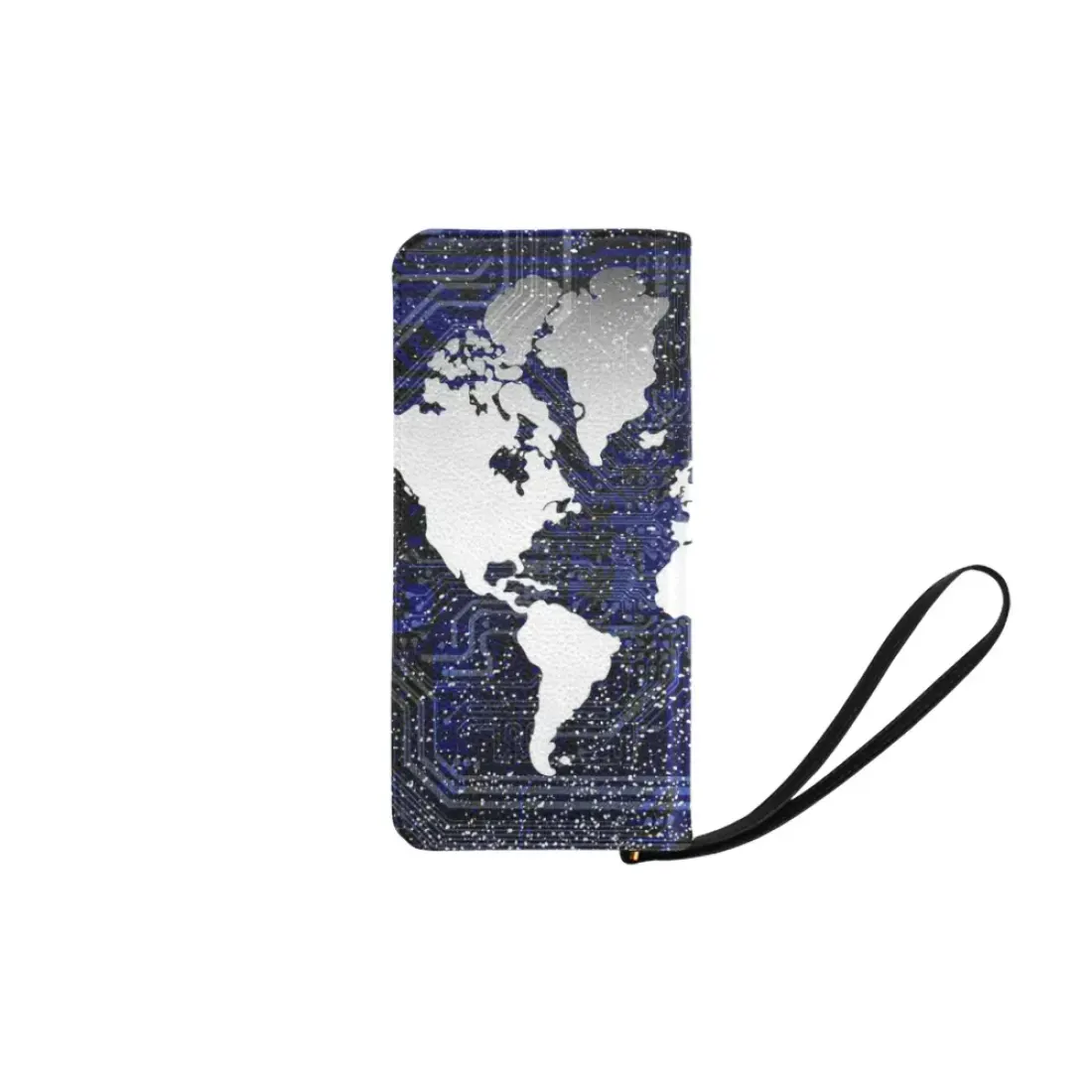 Women's Clutch Purse (Model 1637) (Black) — photo 2