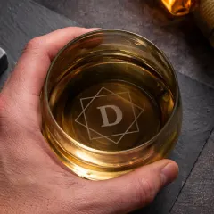Custom Etched Tumbler, Personalized Whiskey Drinkware, Engraved Initials Glass (Gift Box Included) thumbnail 2