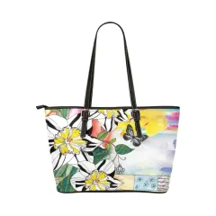 Leather Tote Bag (Model 1651) (Big) thumbnail 4