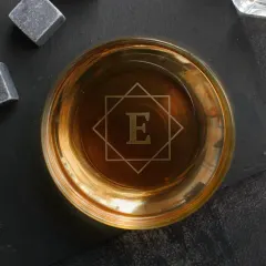 Custom Etched Tumbler, Personalized Whiskey Drinkware, Engraved Initials Glass (Gift Box Included) thumbnail 3
