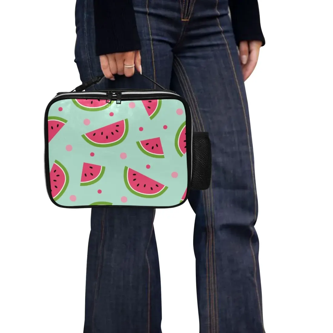 PU Leather Insulated Lunch Bag (Model1723) — photo 4