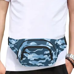 Unisex Waist Bag With Front Pocket (Model 1677) thumbnail 1