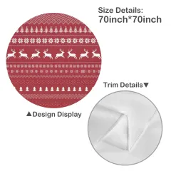 Round Tablecloth 70" x 70" thumbnail 4