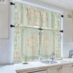 Polyester Peach Skin Curtain Set thumbnail 2