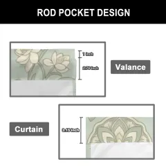 Polyester Peach Skin Curtain Set thumbnail 5