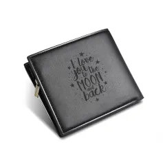 Men's Photo Engraved Bifold Wallet(Black)(Model1713) thumbnail 2