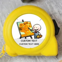 Custom Photo Tape Measure, Personalized Name Tool Gift, Engraved Image Builder Tool thumbnail 2
