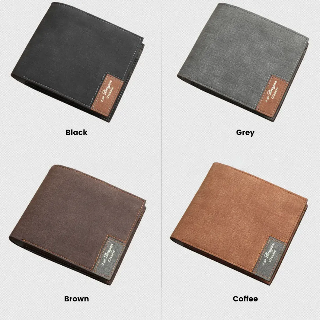 Men's Personalized Photo Engraved Wallet(Black)(Model1712) — photo 4