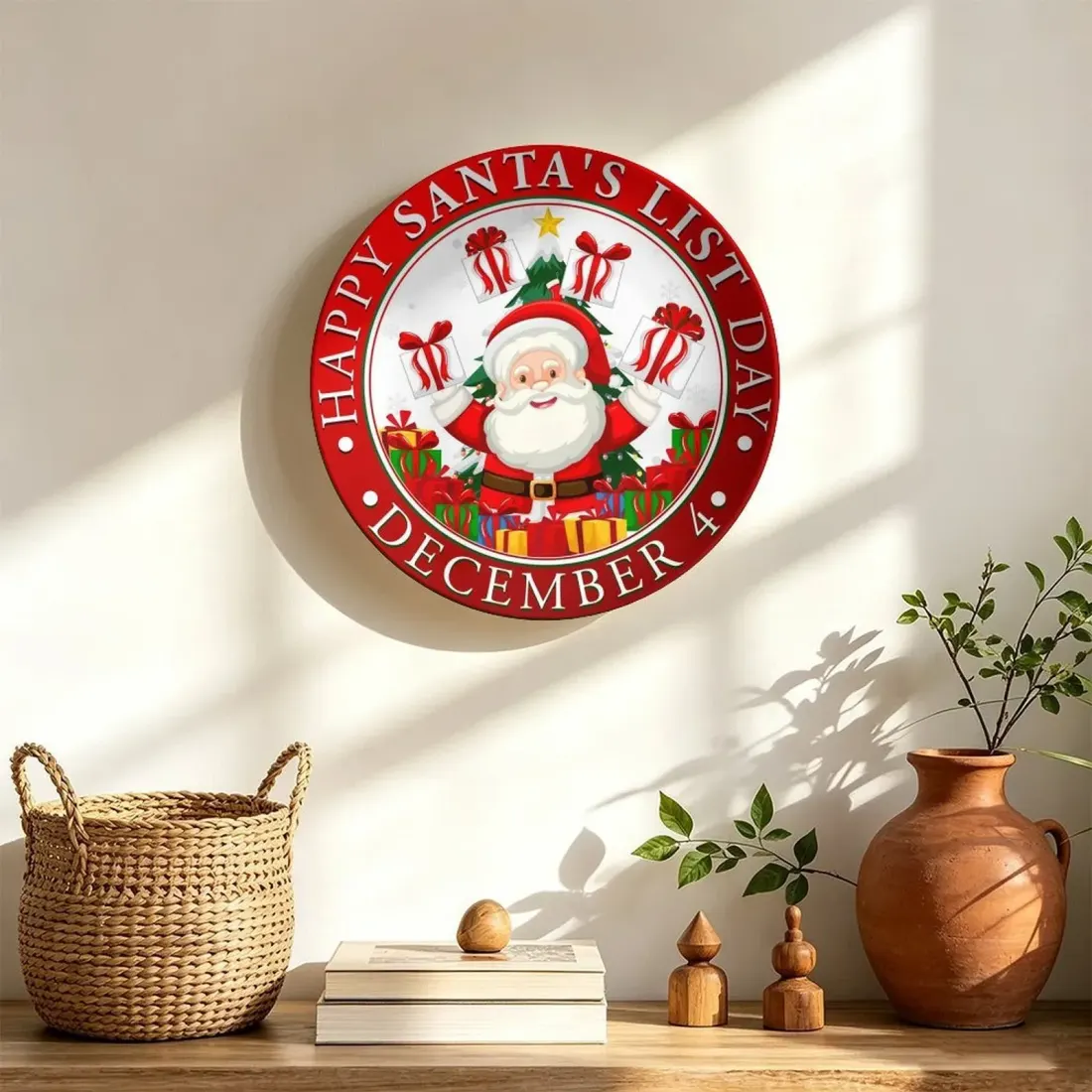Round Art Decorative Plate With Stand — photo 3