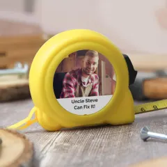 Custom Photo Tape Measure, Personalized Name Tool Gift, Engraved Image Builder Tool thumbnail 5