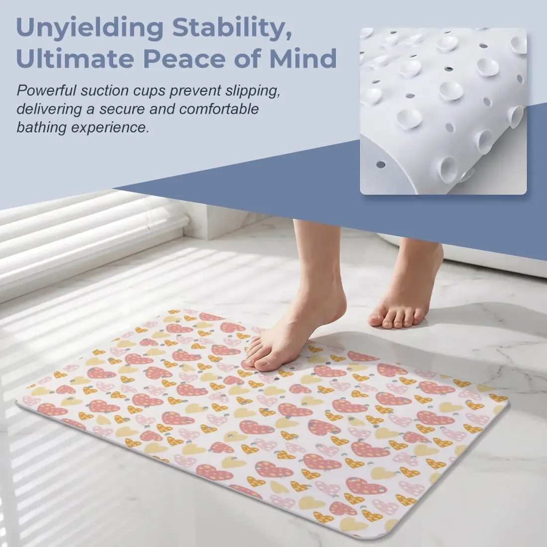 Bathroom Suction Cup Anti-slip Mat 70 x 40cm — photo 5