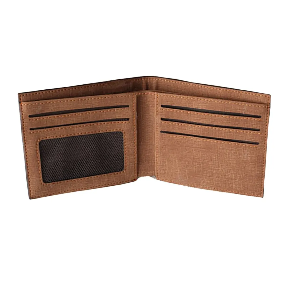 Men's Personalized Photo Engraved Wallet(Coffee)(Model1712) — photo 2