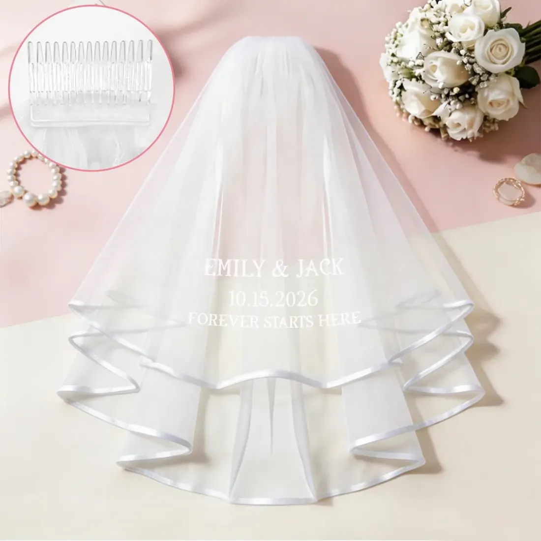 Custom Bridal Veil — photo 4