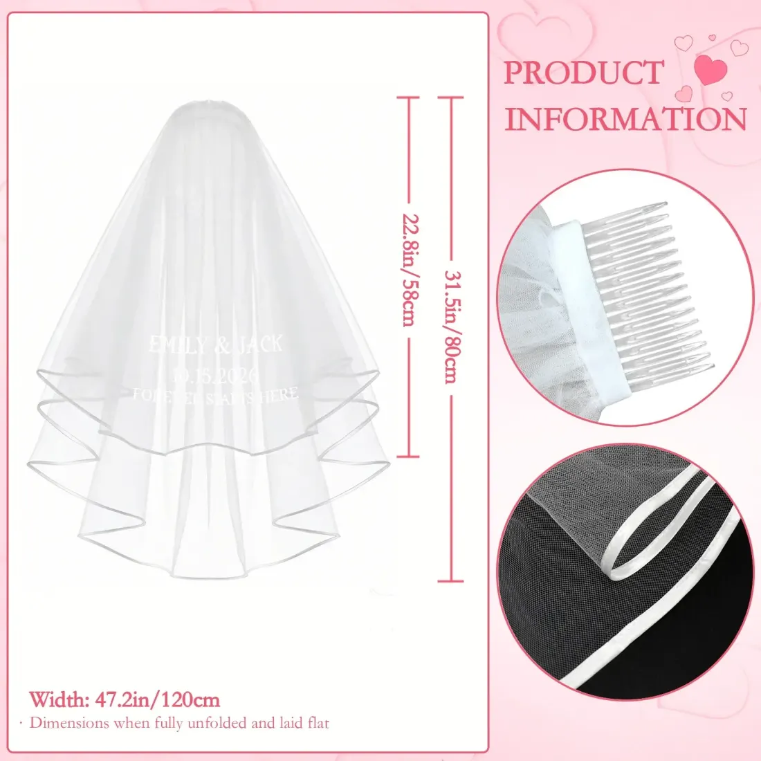 Custom Bridal Veil — photo 5