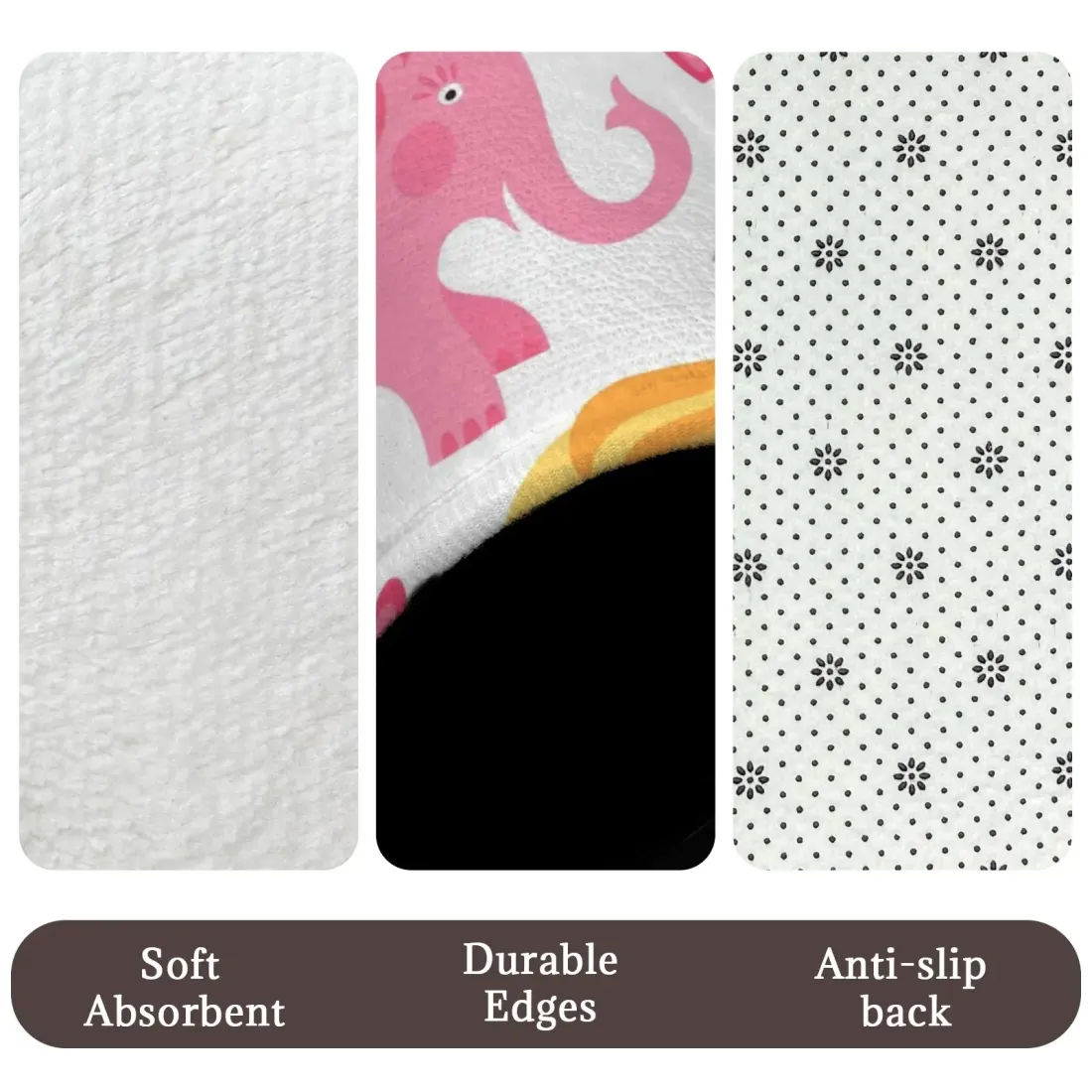 3-Piece Bathroom Rug Set 80 x 50cm — photo 5