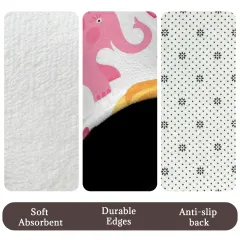 3-Piece Bathroom Rug Set 80 x 50cm thumbnail 5