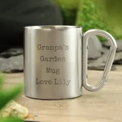 Custom Engraved Stainless Steel Mug, Personalized Travel Camping Cup, Fathers Day Gifts thumbnail 6