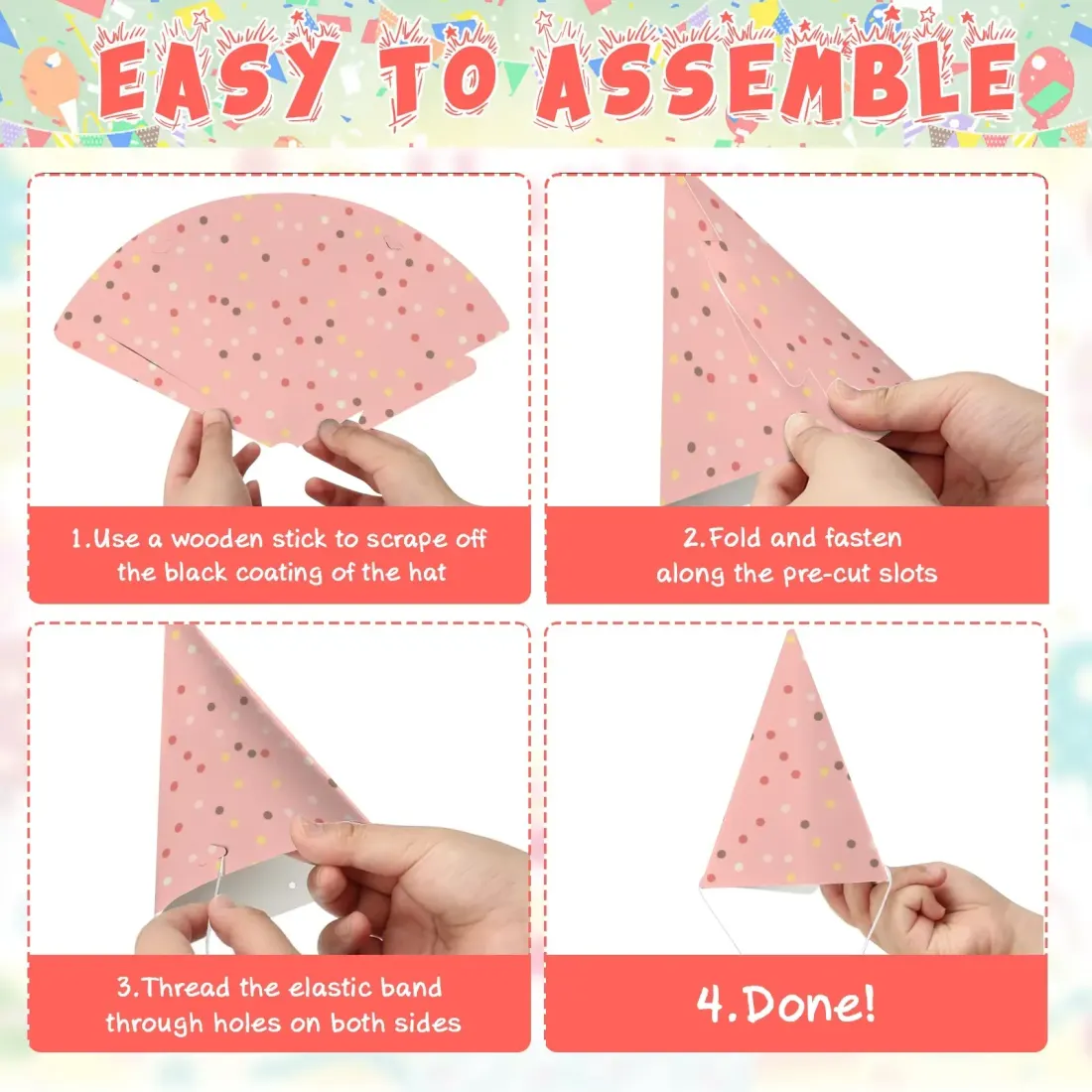 Custom Party Hats ( 3-Pack ) — photo 5