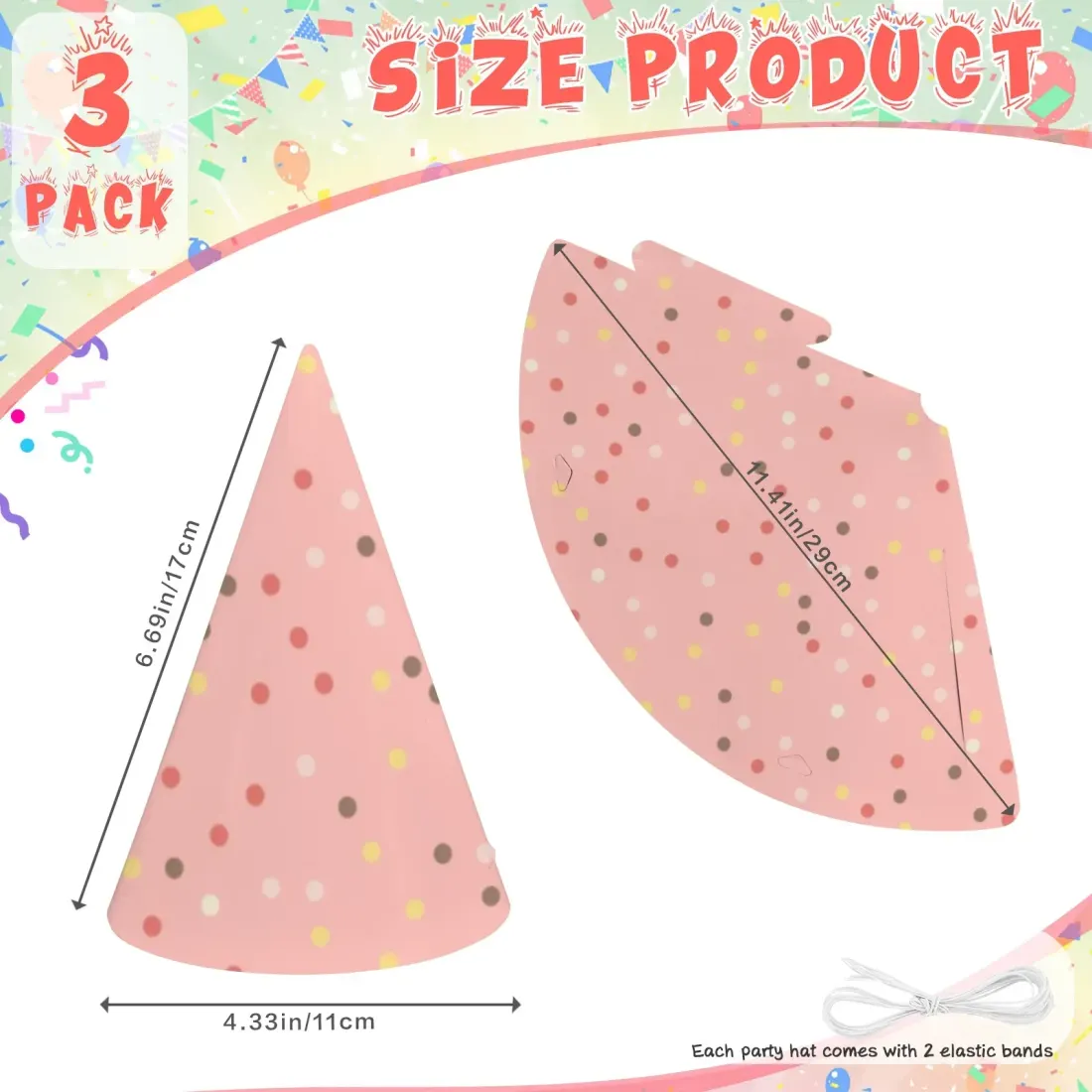 Custom Party Hats ( 3-Pack ) — photo 6