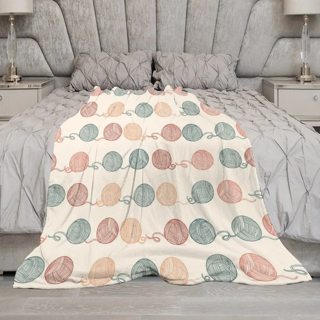 Custom Flannel Blanket 70" × 80" ( Double-Sided Print ) — photo 2
