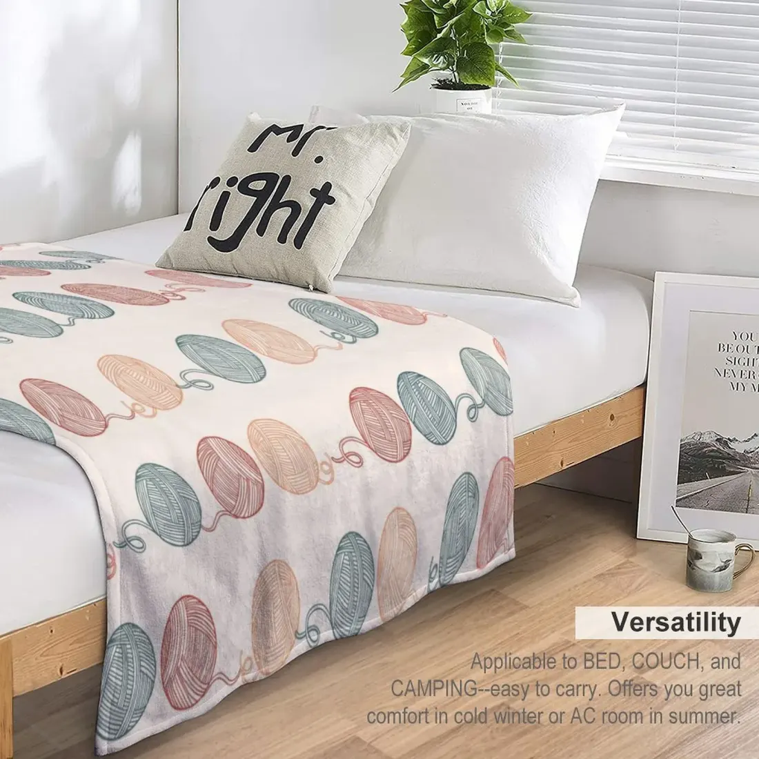 Custom Flannel Blanket 70" × 80" ( Double-Sided Print ) — photo 6