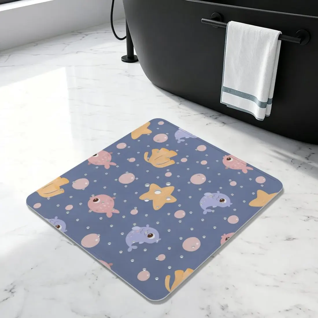 Bathroom Suction Cup Anti-slip Mat 54 x 53cm