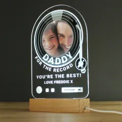 Daddy Photo LED Plaque, Custom Engraved Keepsake Gift, Personalized Light Up Display thumbnail 5