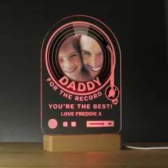 Daddy Photo LED Plaque, Custom Engraved Keepsake Gift, Personalized Light Up Display thumbnail 6