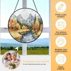 Custom Colored Glass Ornament thumbnail 5