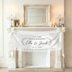 Peach Skin Tapestry with Lace Trim & Ribbons 50" x 15" thumbnail 2