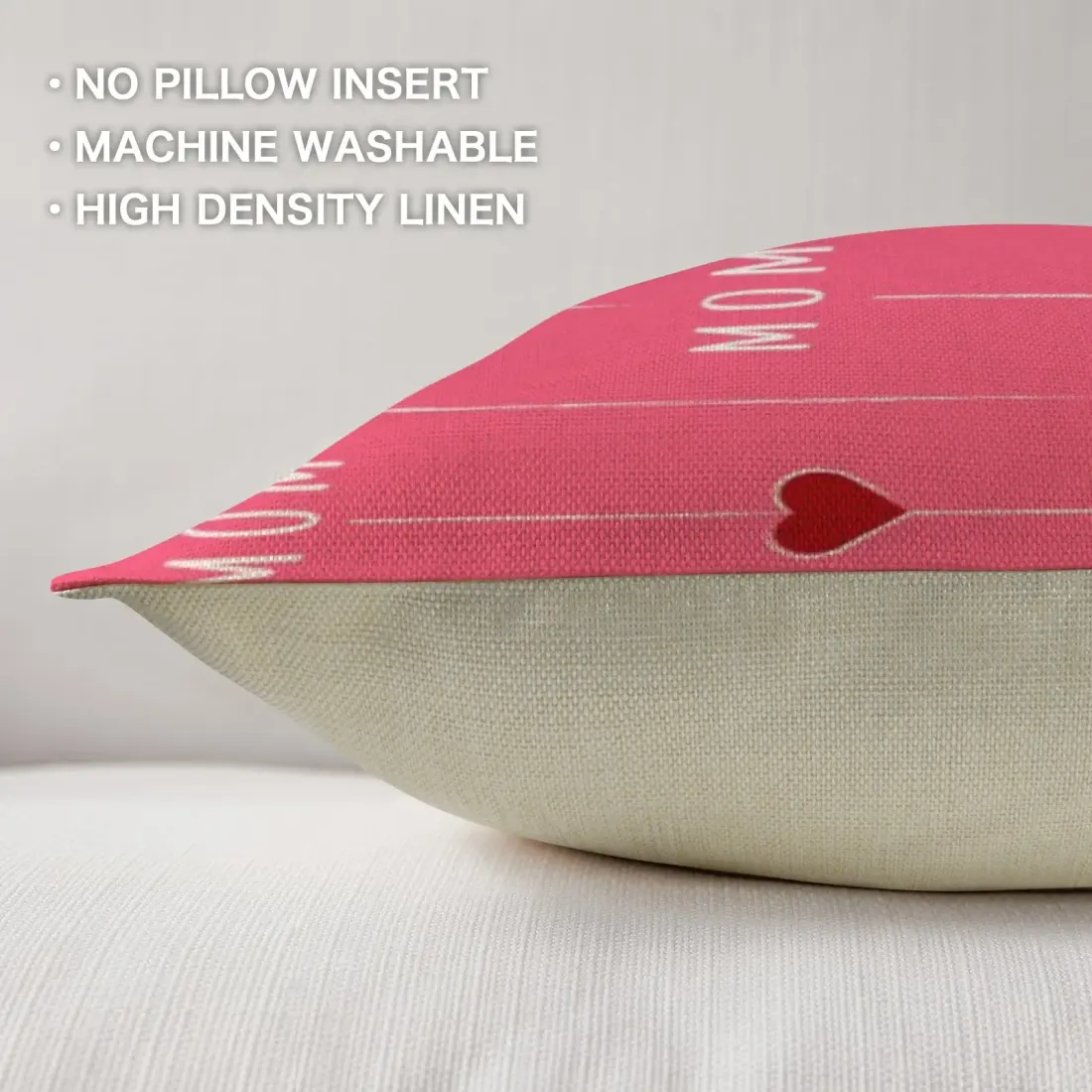 Linen Pillow Case 18" x 18" ( One Side & Pack of 2 ) — photo 4