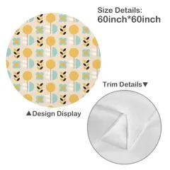 Round Tablecloth 60" x 60" thumbnail 4