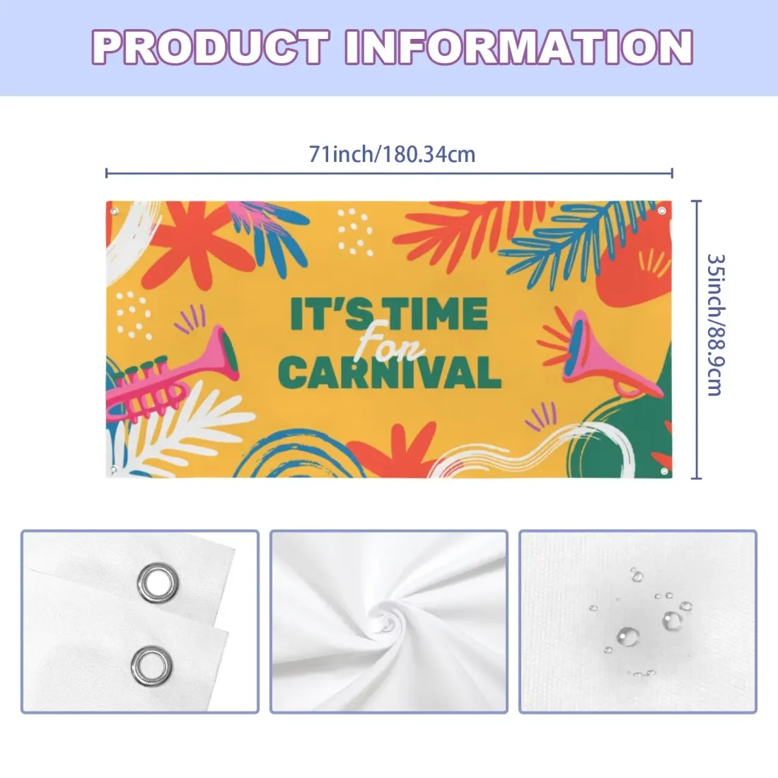 Festival Banner 71x35inch — photo 3