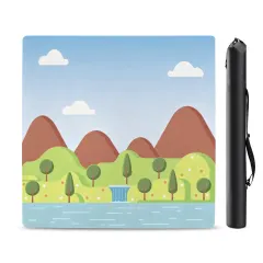 Stitched-Edge Mahjong Table Mat 33" x 33" (Ships Folded) thumbnail 4