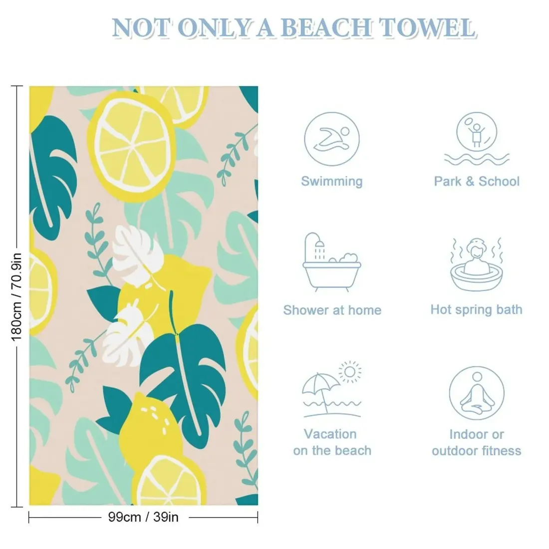 Beach Towel 99 x 180cm — photo 6