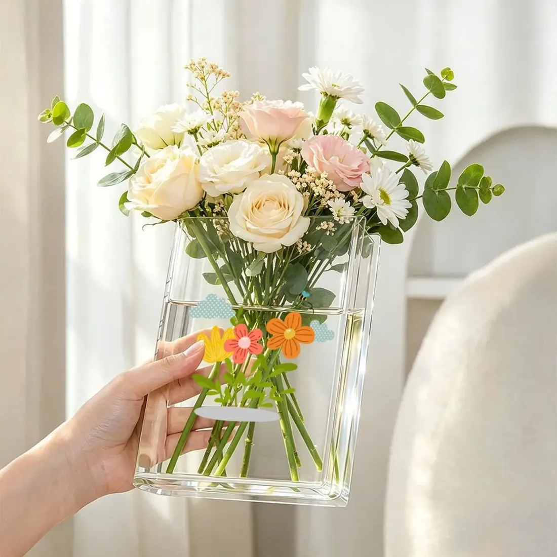 Acrylic Book Shaped Vase（Front & Side） — photo 3