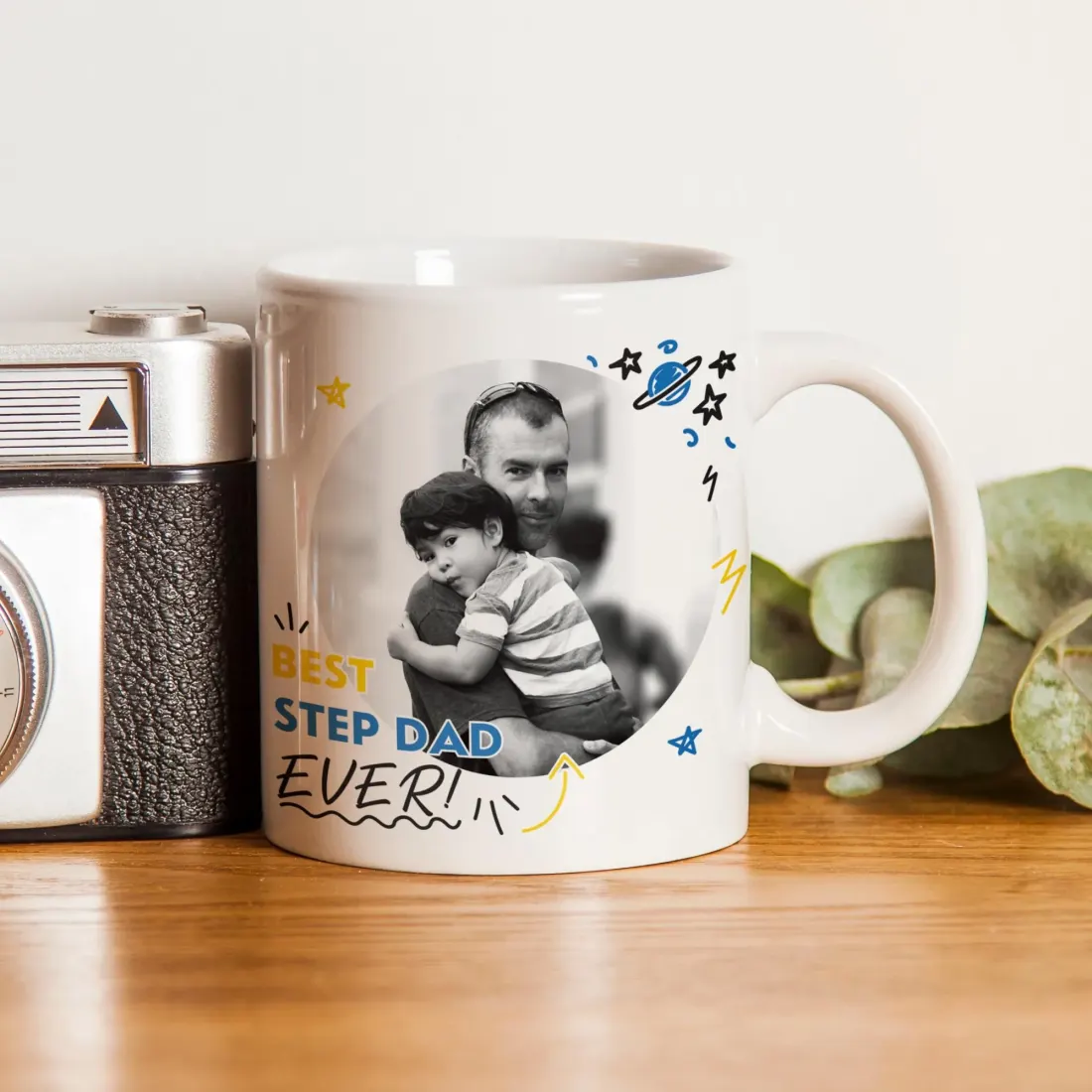 Custom Photo Mug, Personalized "Dad Ever" Coffee Cup, Father's Day Gift — photo 3