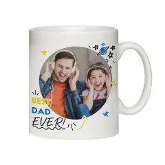 Custom Photo Mug, Personalized "Dad Ever" Coffee Cup, Father's Day Gift thumbnail 4