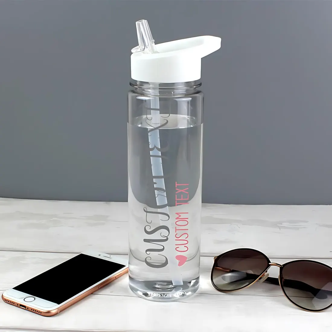 Personalised Wedding Party Water Bottle, Custom Name Bridal Gift, Bridesmaid Hen Do Drink Bottle — photo 2
