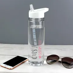 Personalised Wedding Party Water Bottle, Custom Name Bridal Gift, Bridesmaid Hen Do Drink Bottle thumbnail 2