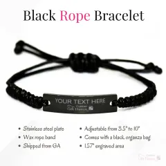 Personalized Anniversary Bracelet: Custom Laser Engraved "The Day We First Met" Couples Jewelry thumbnail 4