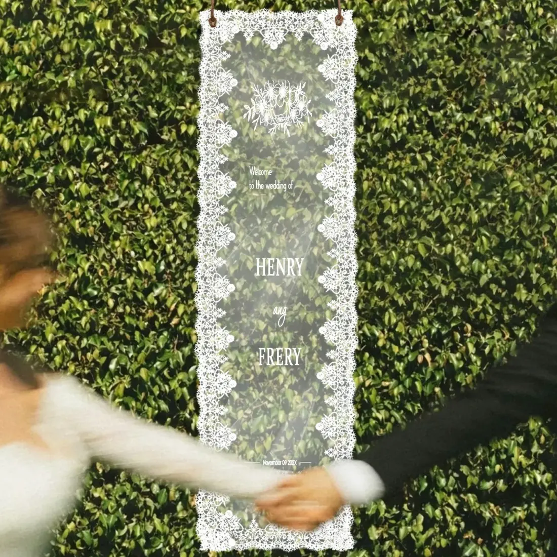 Lace Hanging Tapestry 12" x 40" — photo 3